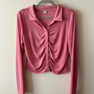 Garage Pink Long Sleeve Top